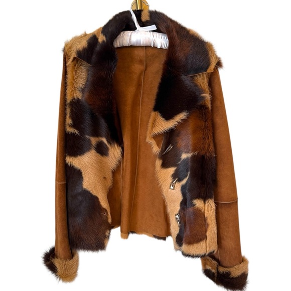 100% Sheepskin Reversible Jacket Medium - Picture 4 of 12